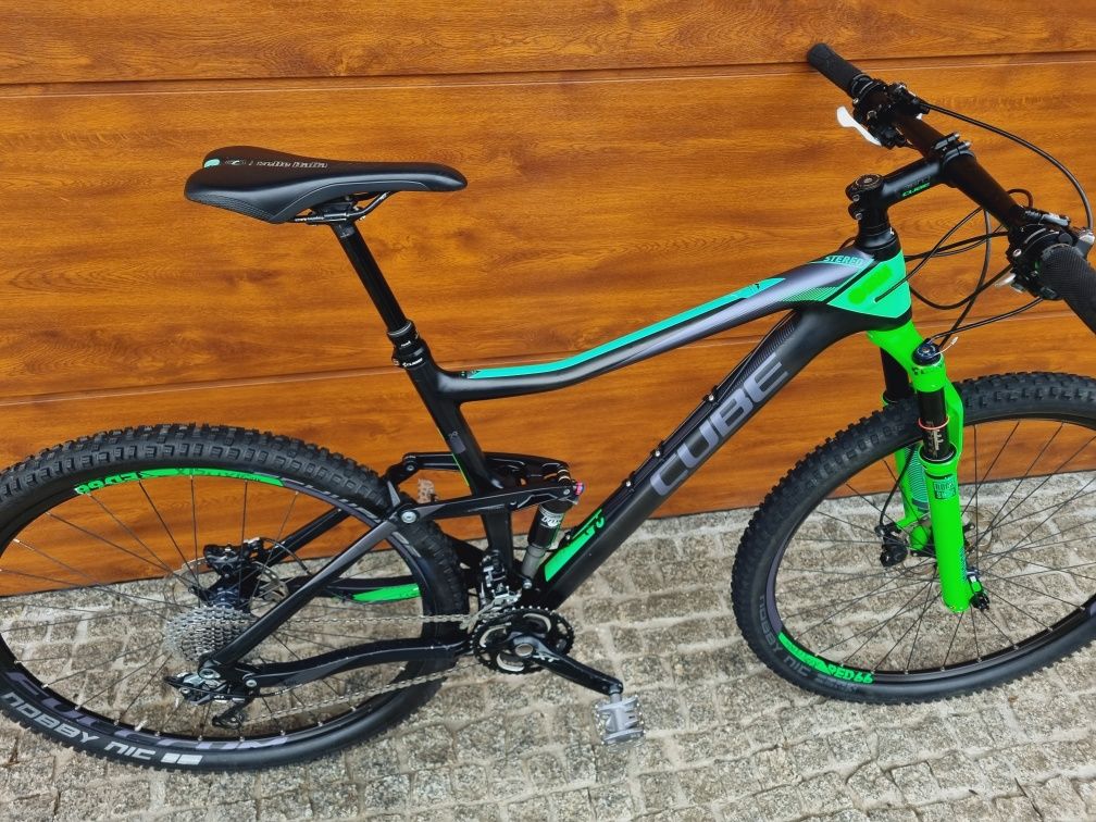 Cube Stereo Carbon 29er, pełne Deore XT, Reba, FOX