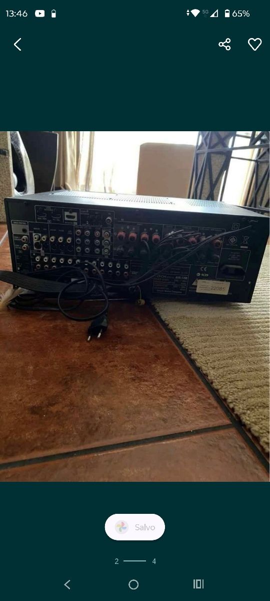 Receiver Denon + 2 Colunas Solid