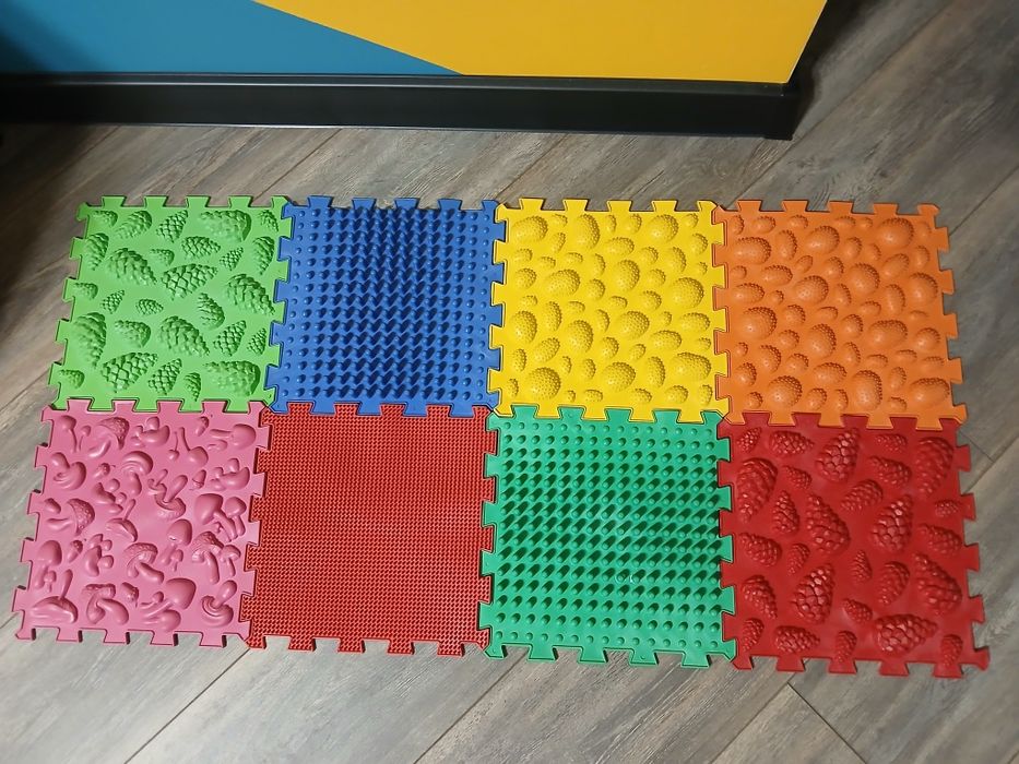 Килимок масажний для ніг Пазли 8 Ortek ( Ортек ) Ортопедичний Мікс