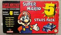 Super nintendo stars pack 5 star em caixa