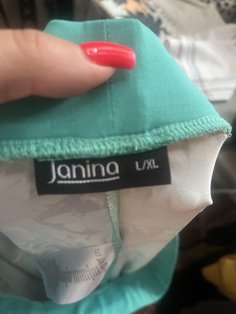 Spodnie damskie na lato kwiaty przewiewne L XL