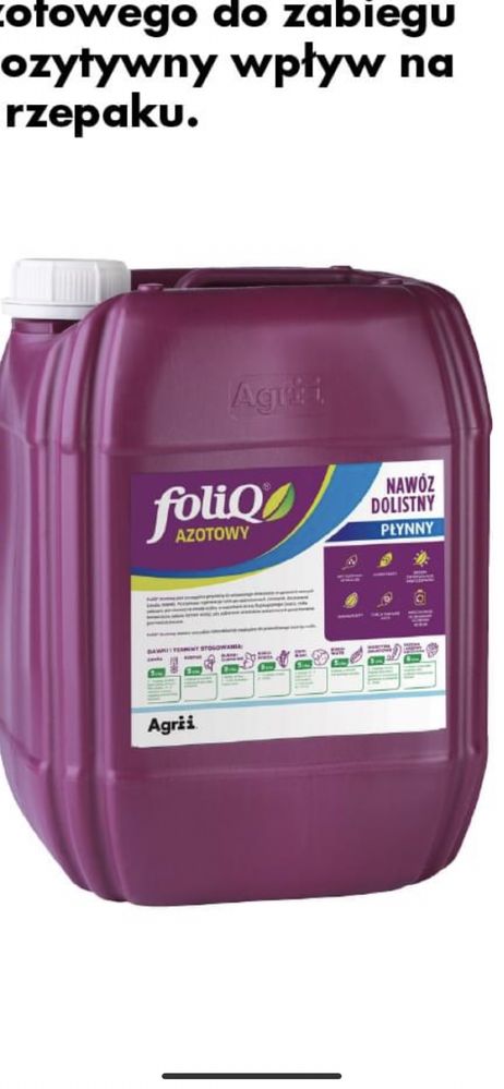 Foliq azotowy odrzywka agrii basfoliar 36 extra