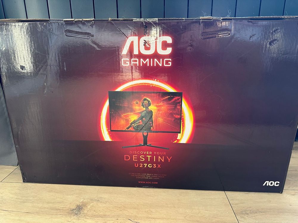 Monitor Gamingowy LED AOC U27G3X czarny TOMI-TECH