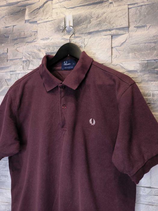 Koszulka Polo Fred Perry Bordowa Basic Logo