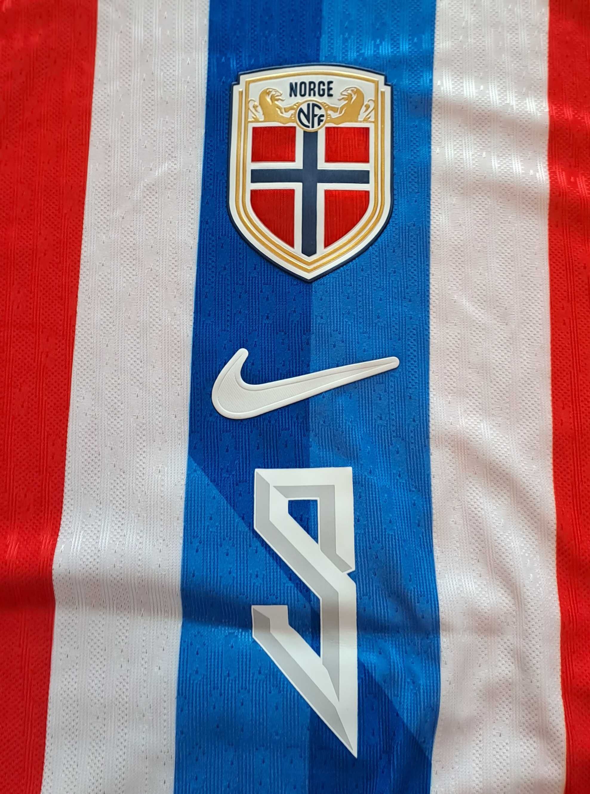 Koszulka Norwegia meczówka #9 Haaland, nowa S, mały rozmiar