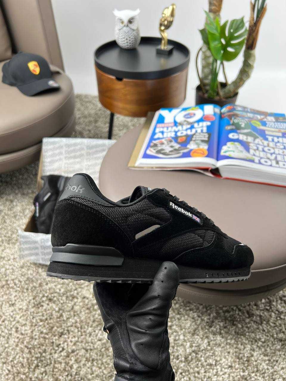 Чоловічі кросівки рібок Reebok Classic New Black [41,42,43,44,45,46]