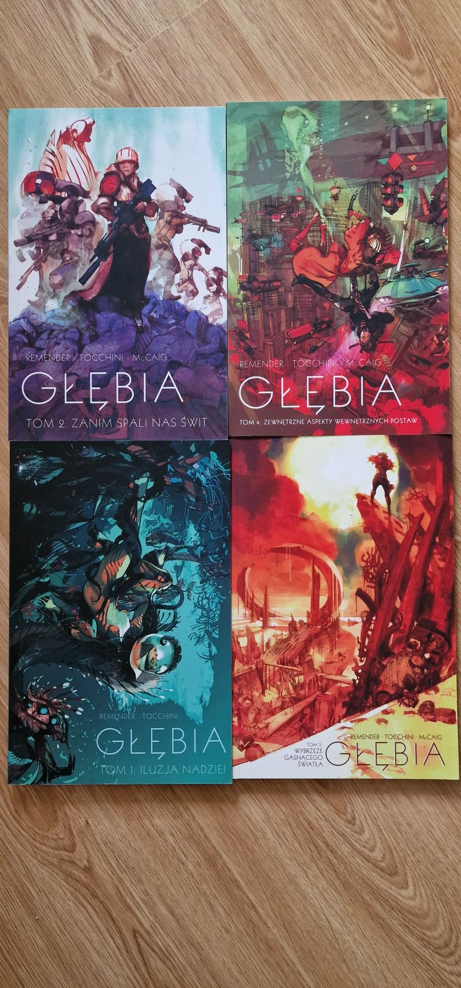 Głębia część 1, 2, 3, 4 komplet Remender Tocchini