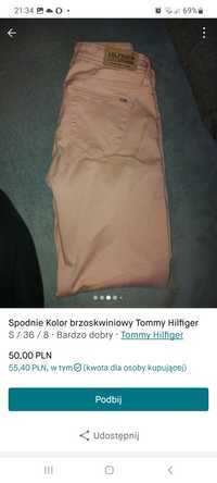 Spodnie brzoskwinie  Tommy Hilfilger ,rozmiar S