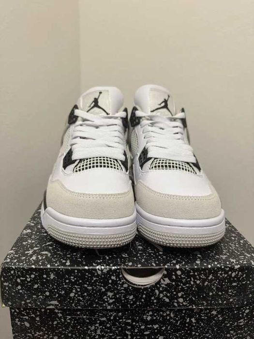 Buty meskie Mokasyny Jordan_Air_Jordan_4_retro_"military_ black" R.42