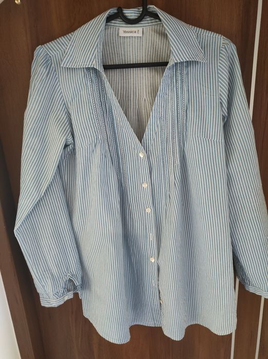 Koszula w paski elegancka, damska