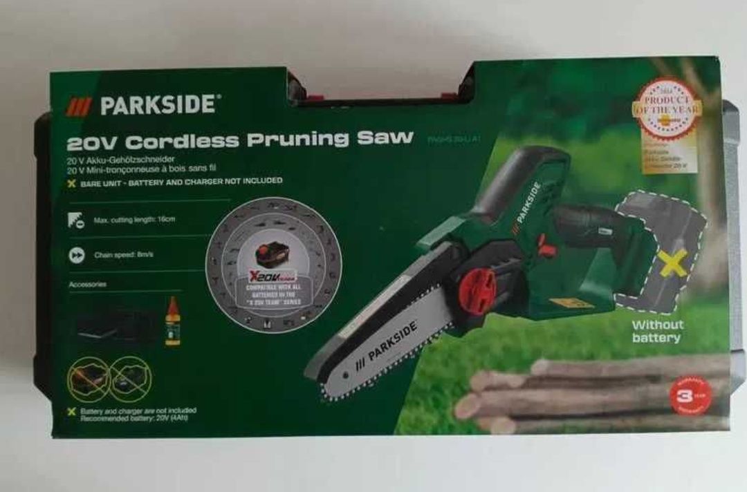 NOWA piła pilarka przecinarka do drewna Parkside PAGHS 20-Li A1 20V