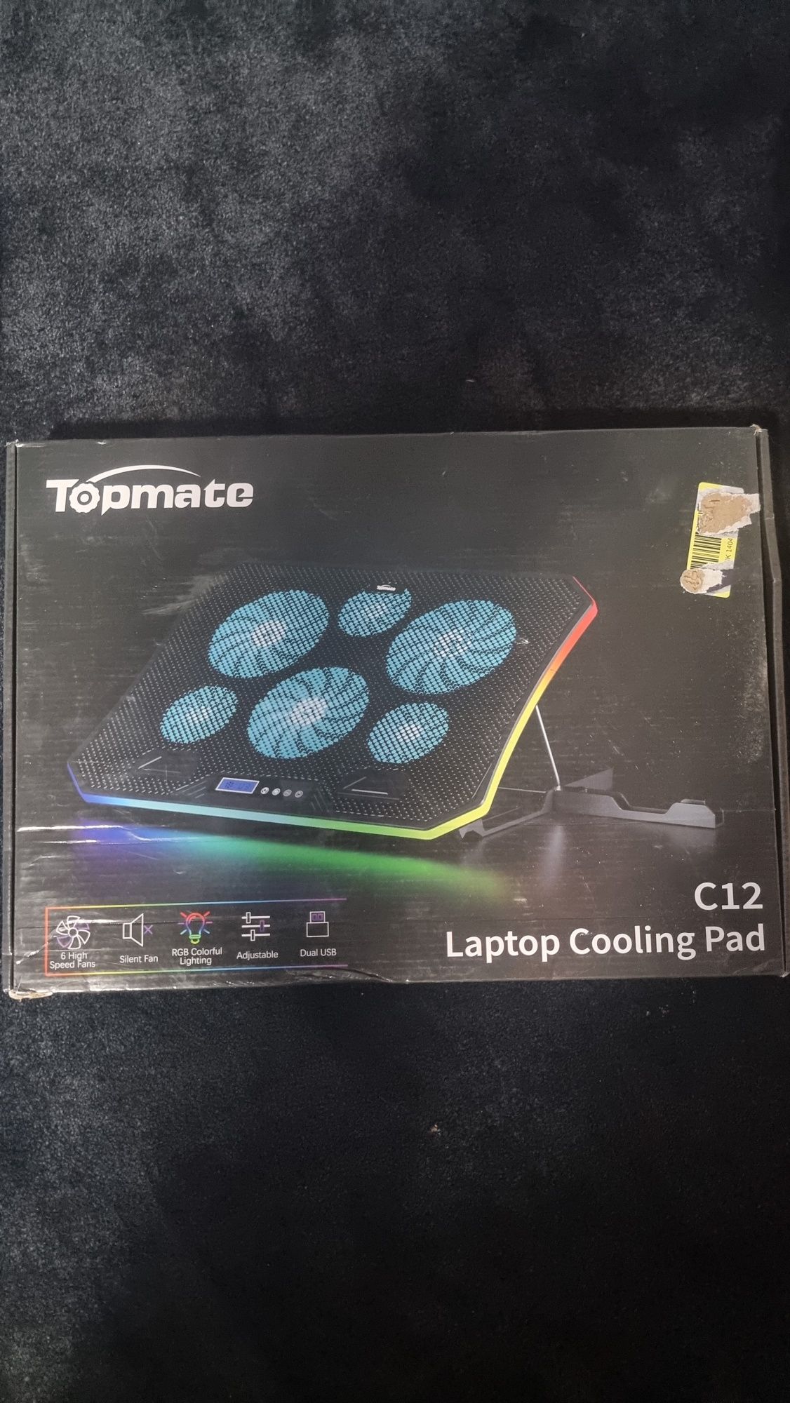 Topmate c12 Poctawa chłodząca 6x wentylator rgb