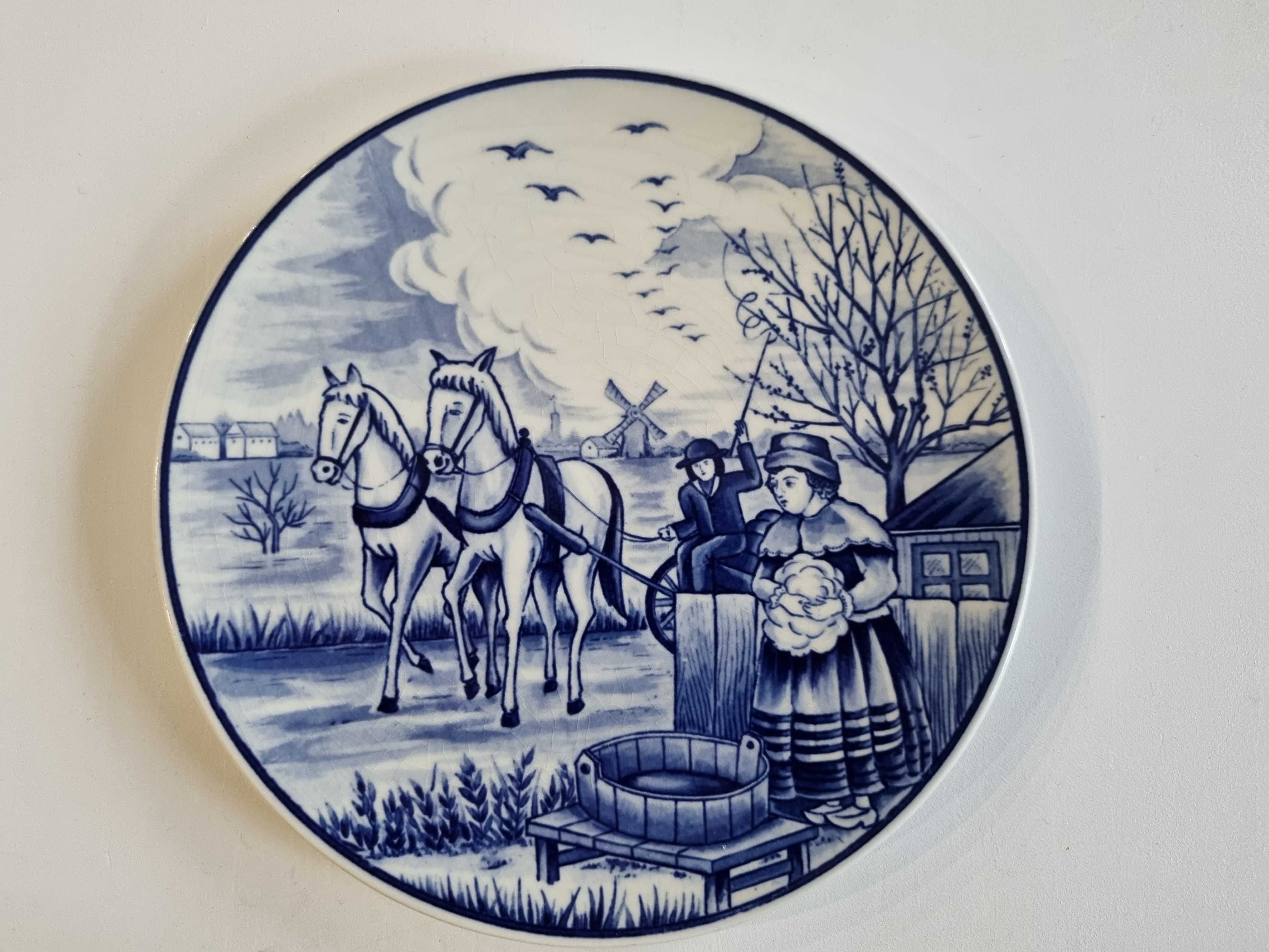 Antyczne talerze ozdobne Royal Delft