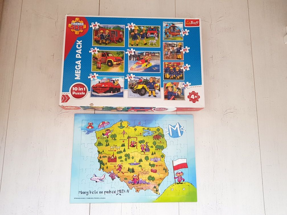 Puzzle Strażak Sam 10 w 1