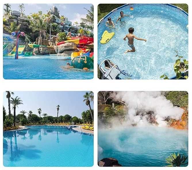 Dozownik na tabletki do basenu ogrodowego z termometrem