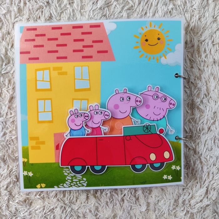 Свинка Пепа альбом на липучках гра на липучках Тока бока