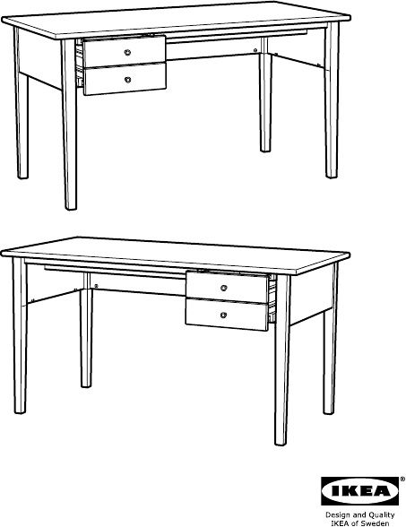 Secretária Arkelstorp preta IKEA
