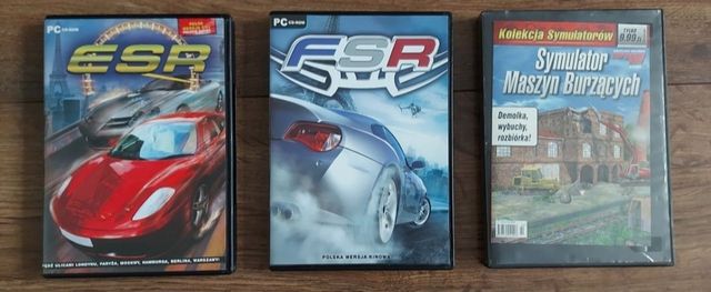 3 gry na PC CD-ROM, ESR, FSR, Symulator Maszyn Burzących