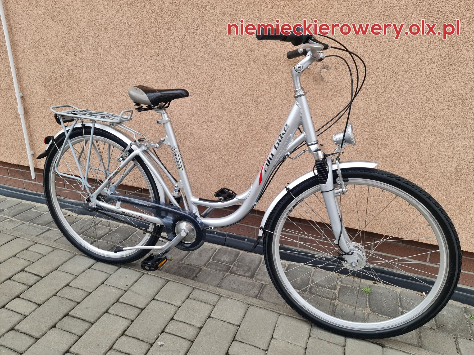 Rower damski miejski ALU BIKE koła 28 SHIMANO aluminium rabat WYSYŁKA