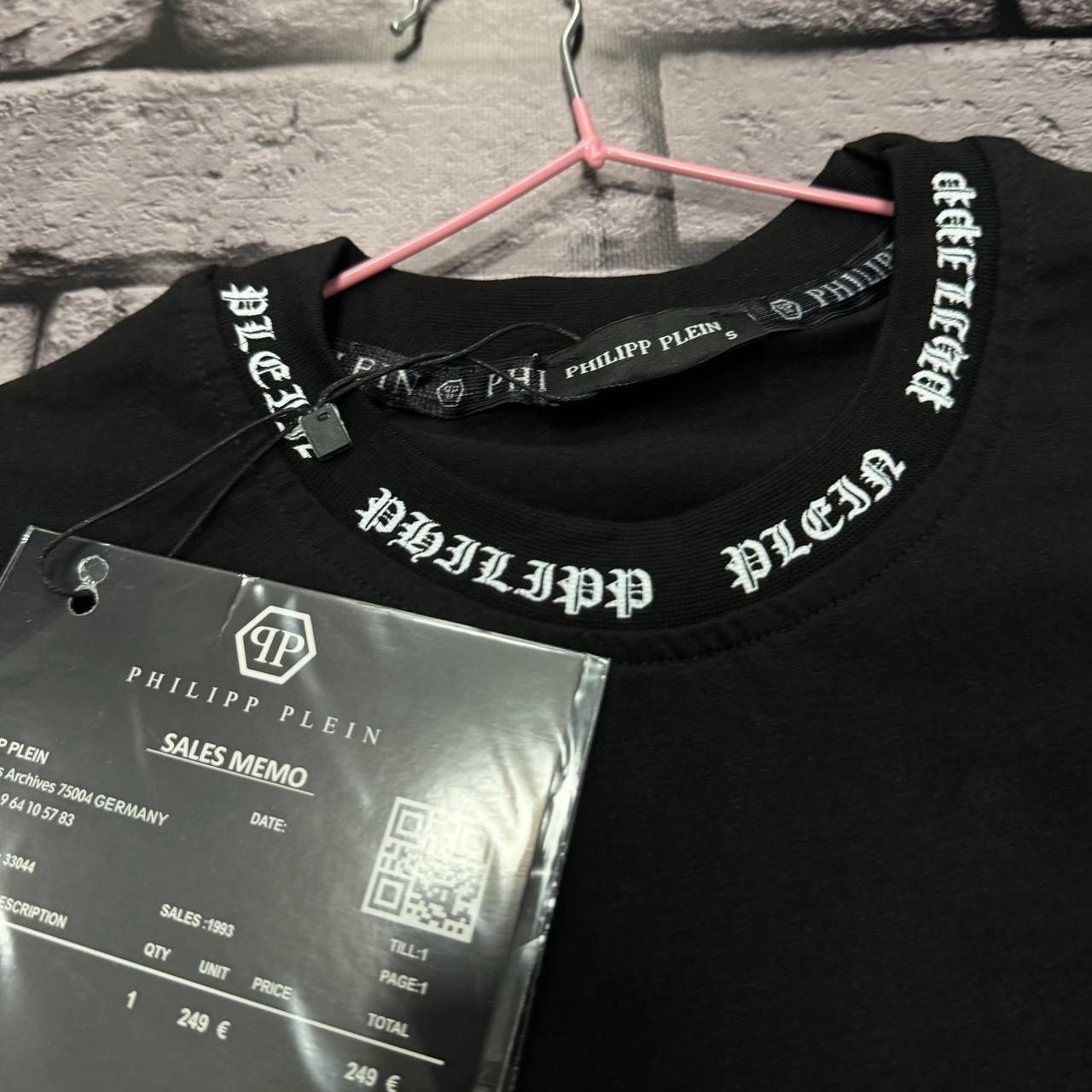 НОВИНКА СЕЗОНА 2024 МЕГА мужская футболка Philip Klein в черном цвете