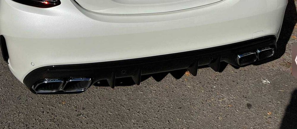 Задний диффузор карбон Mercedes w205 C63 AMG рестайлинг A2058857203