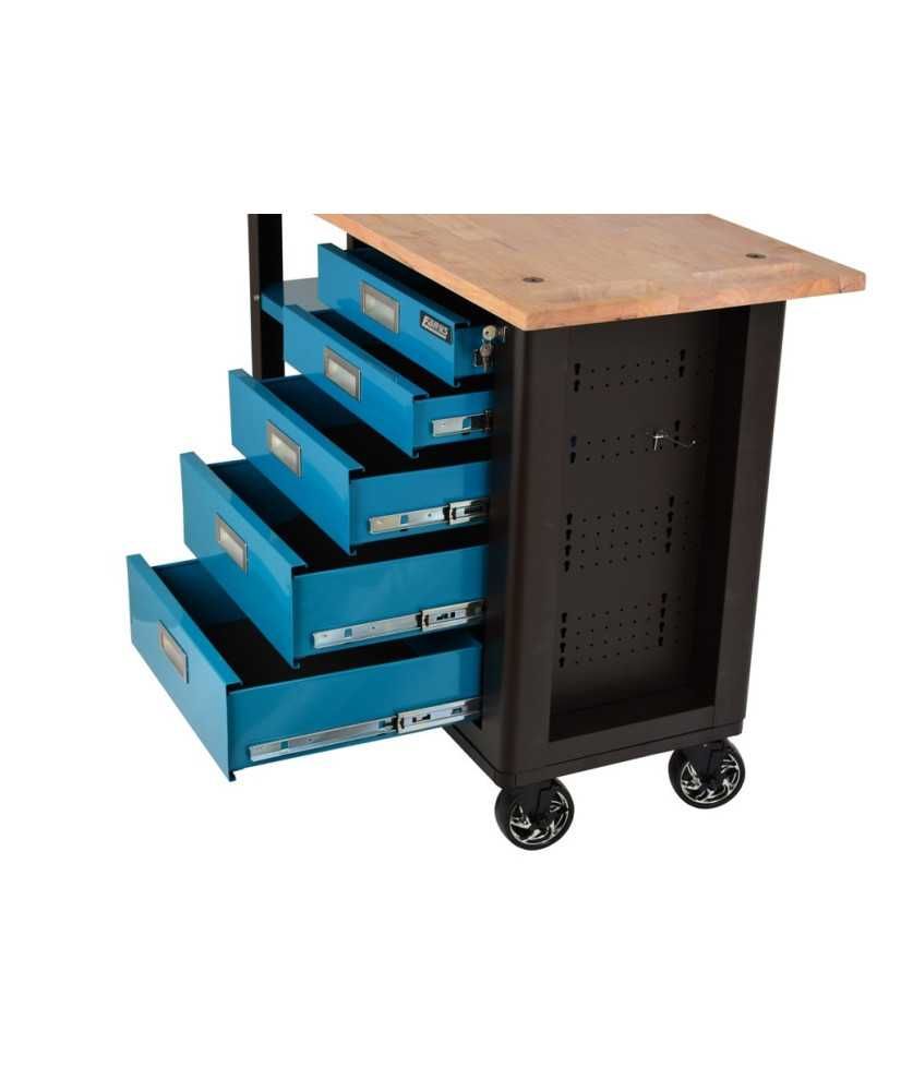 Stół warsztatowy szafka z drewnianym blatem FR4090 OUTLET