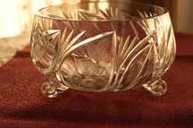 Taça em Cristal Vintage com motivos florais