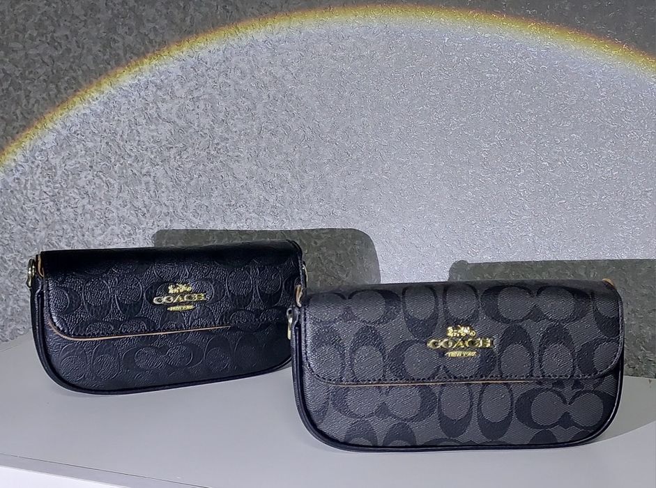 ОСТАННЯ ГРАФІТОВА! .Сумочки кросс боді Coach в 2 кольорах