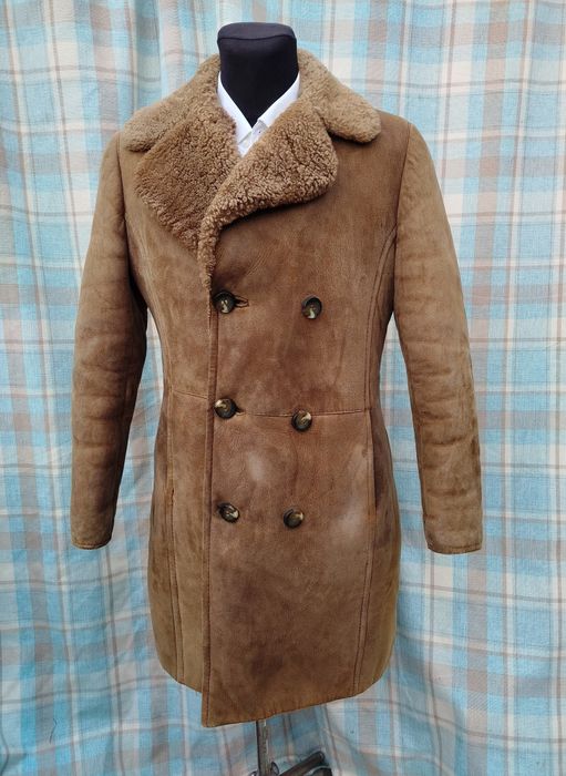 Дублёнка  мужская, овчина, р. 50. длиная