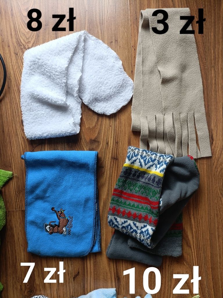 Rękawiczki szaliki chusty apaszki zima jesień wiosna 1 palec chłopiec