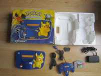 Konsola Nintendo 64 Pikachu Pokemon Komplet BOX N64 Nus-101 PAL BDB