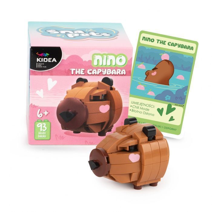 Klocki konstrukcyjne Snapets Kapibara 93el Akc Kidea Pu. Derform