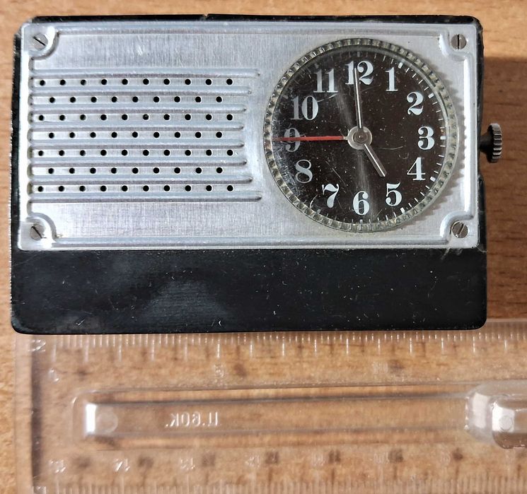 Механические карманные дорожные часы будильник и секундомер, СССР