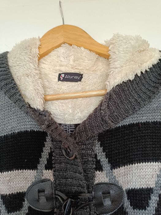 Sweter wełniany góralski vintage 38