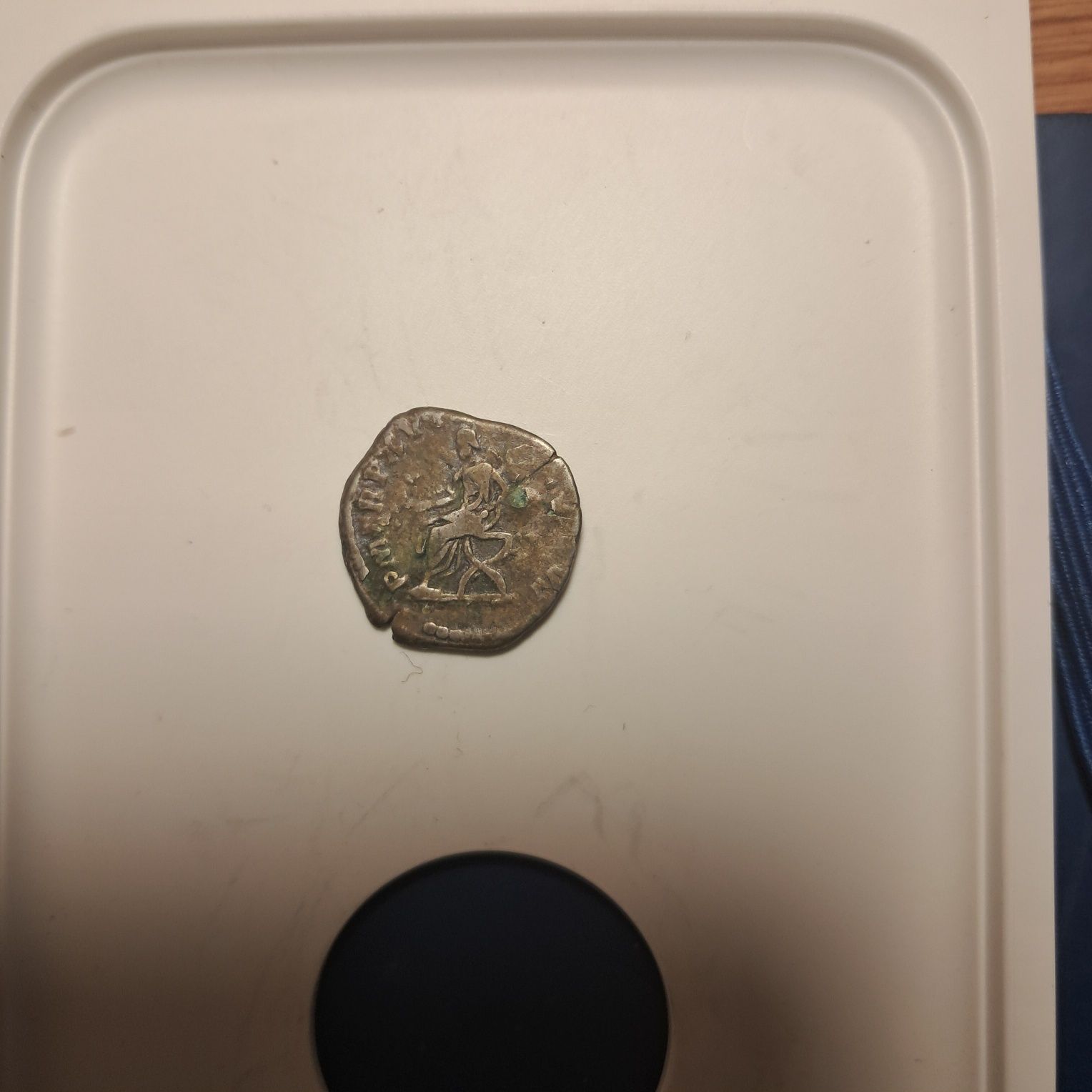 Moneta rzymska nieczyszczona srebna