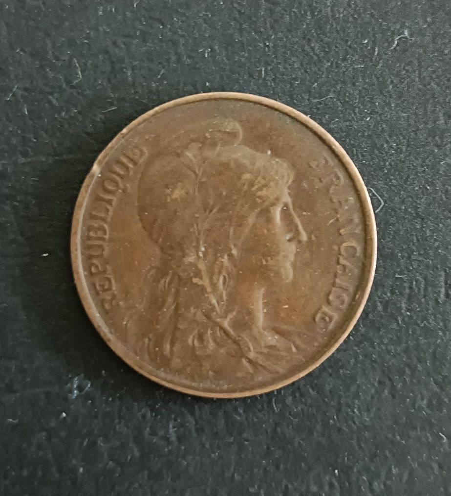 Moeda Francesa em bronze
