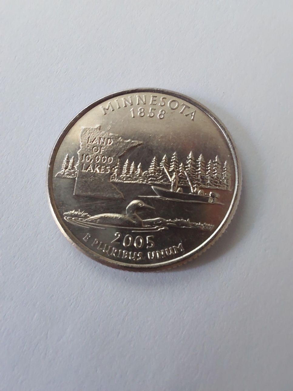 USA 25 centów Minnesota - real foto
