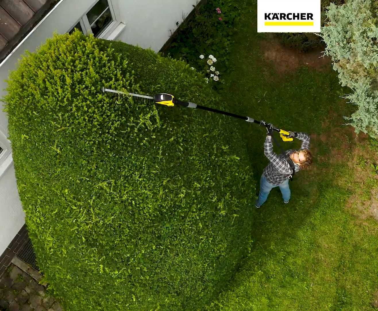 Wynajem Nożyce na wysięgniku Karcher przycinanie żywopłotu cięcie tuji