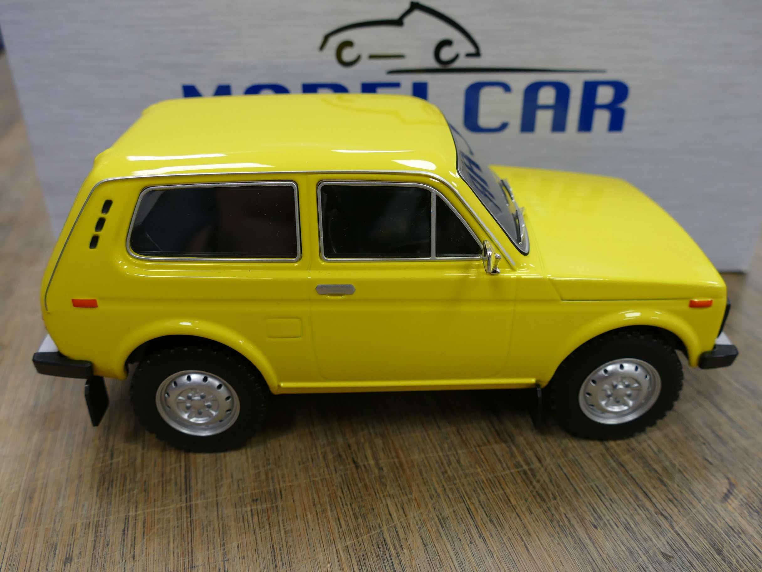 MCG ŁADA Niva 4x4 SUV Samochód terenowy 1976r. żółty Nowy  skala 1:18
