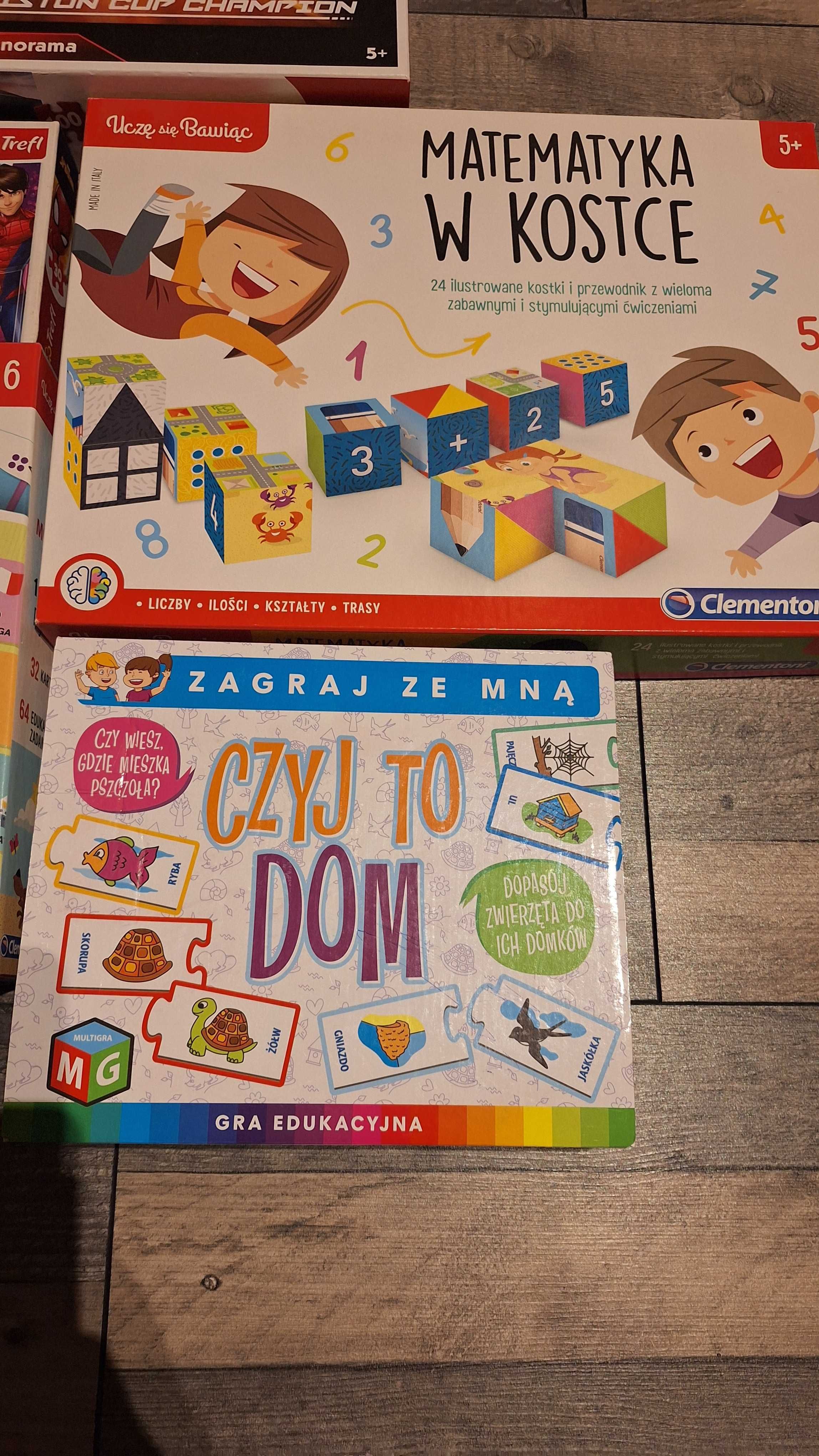 Gry i puzzle w bardzo dobrym stanie