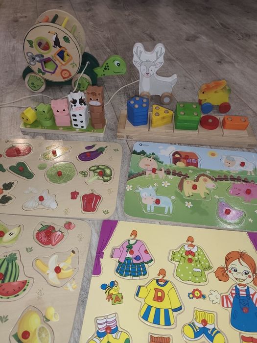 Drewniane zabawki dla maluszka