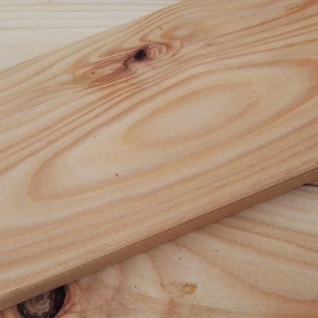 drewniane deski heblowane, modrzew 75x12x2 cm