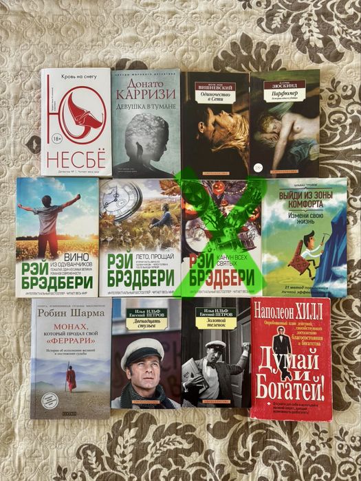 Книги Несбё, Кариззи, Вишневский, Зюскинд, Шарма, Ильф, Бредбери, Хилл