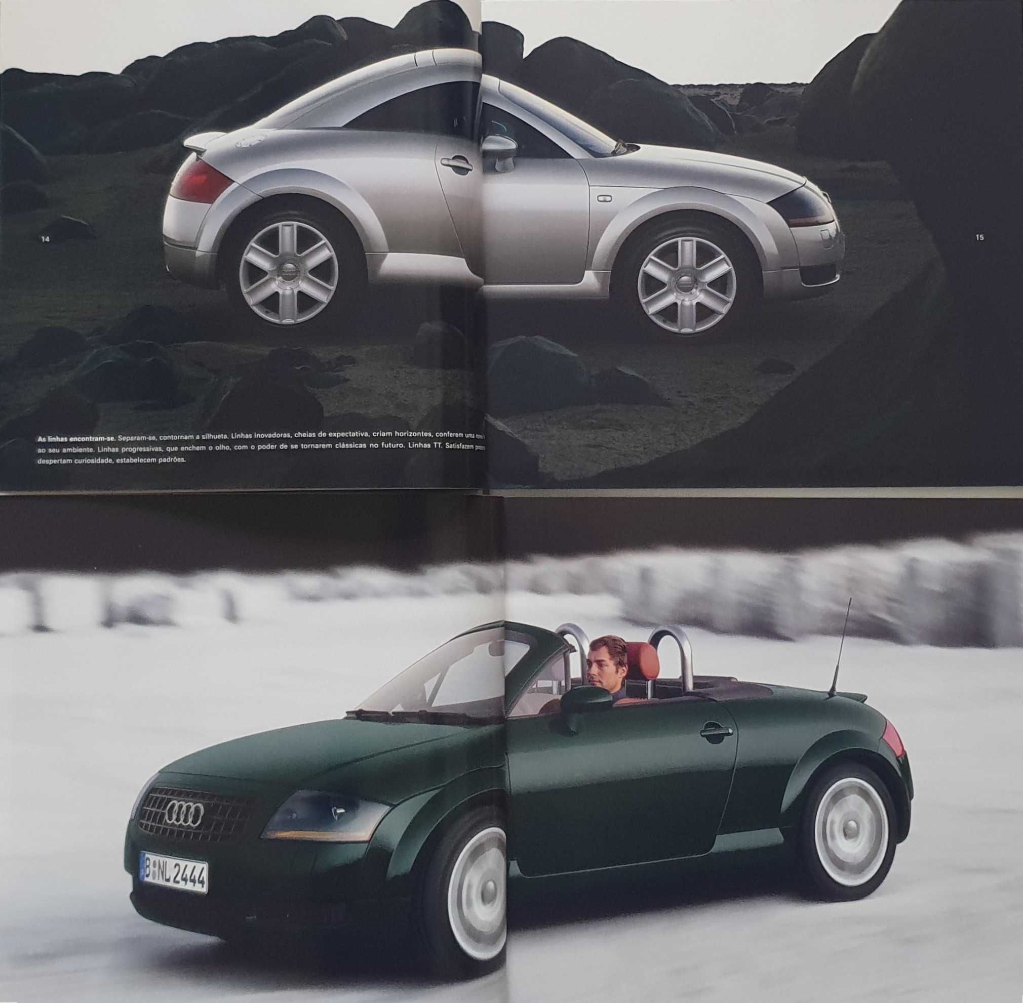 Conjunto de 2 Catálogos Audi TT Coupé e TT Roadster + Detalhes - 2004