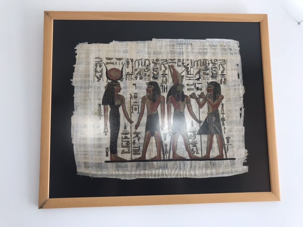 4 Quadros com imagem de Papiros do Egipto