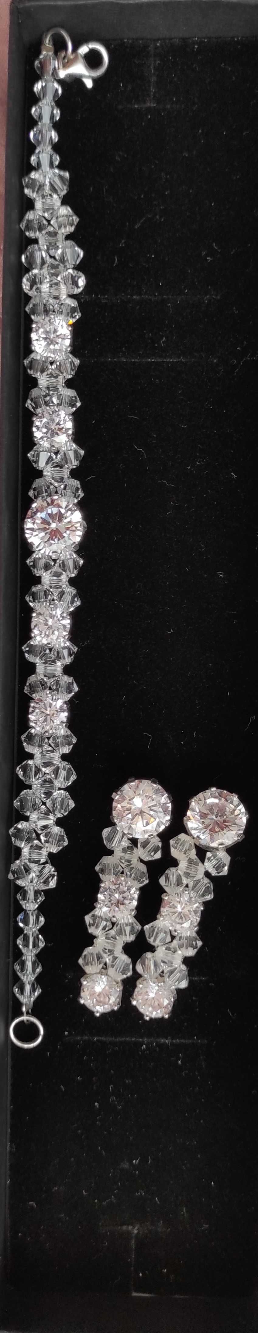 Biżuteria ślubna kryształy Swarovskiego