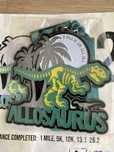 Dinossauros - conjunto 5 medalhas de corrida