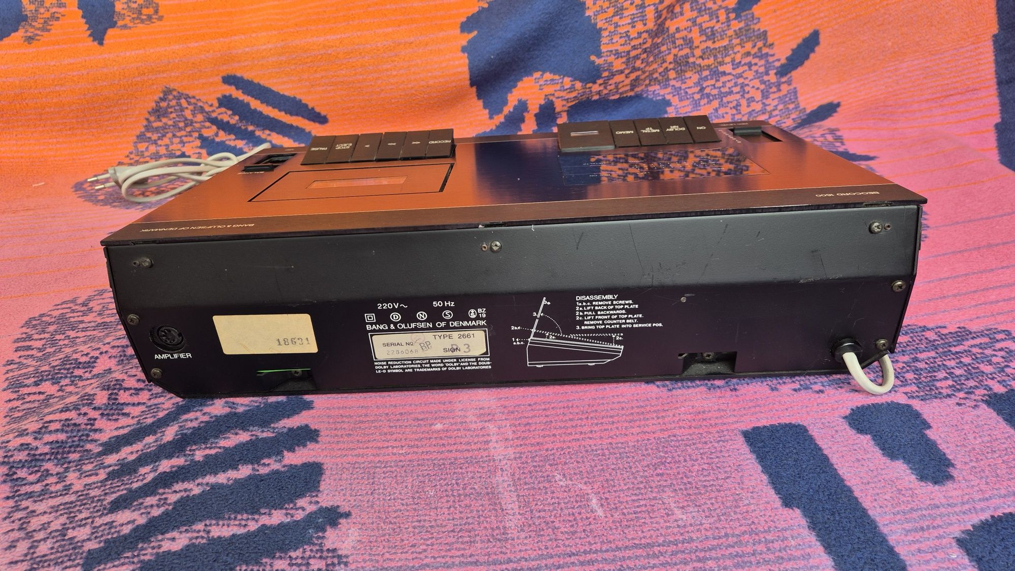 Magnetofon bang olufsen beocord 1600