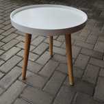 Stolik kawowy biały bakkebjerg 40 cm
