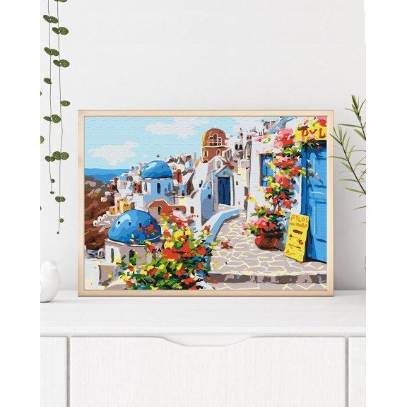 Malowanie po numerach 40x50 Santorini